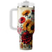 Bold Floral Fusion  Decorative Tumblers