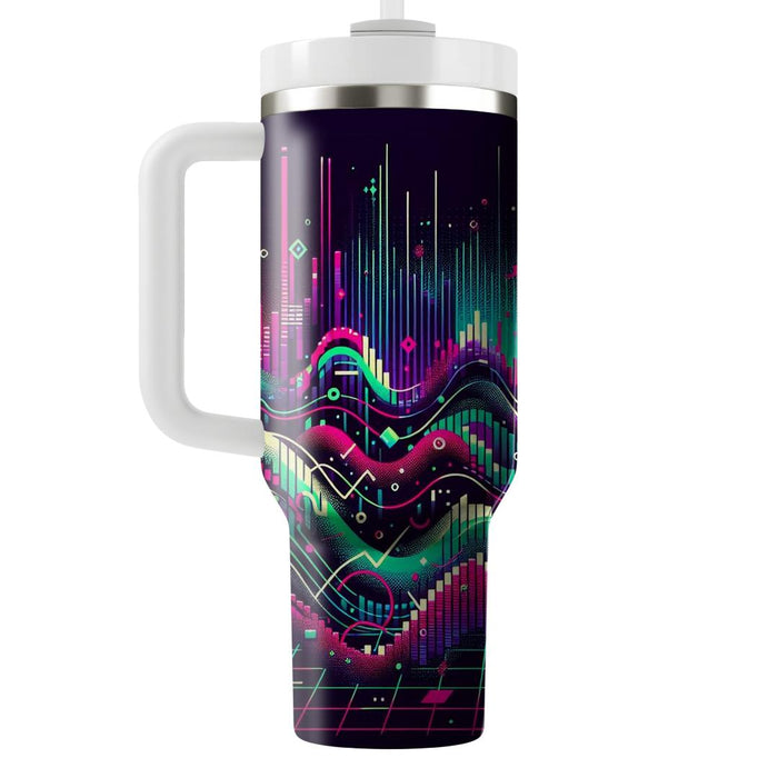 Techno Wave  Tumblers With Lids