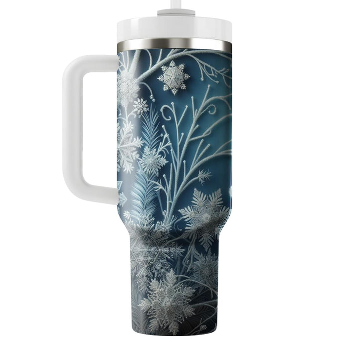 Winter Crystal Whispers  Insulated Tumblers