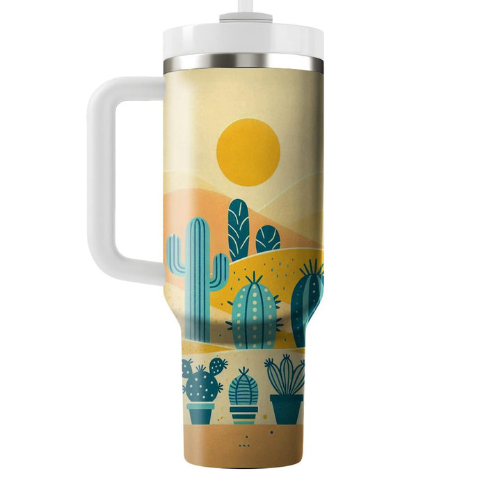 Cactus Garden Delight  Decorative Tumblers