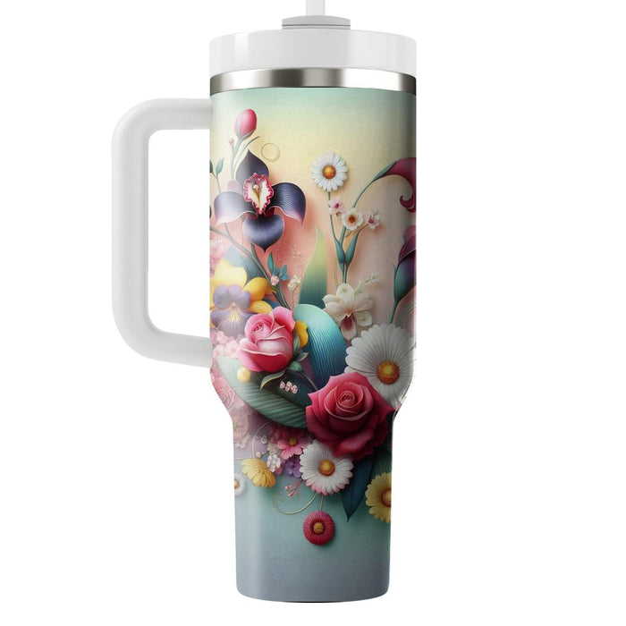 Floral Fantasy Dream  Personalized Tumblers