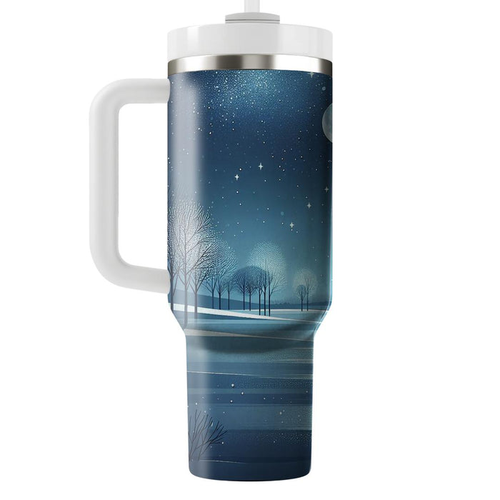 Winter Midnight Glow  Decorative Tumblers