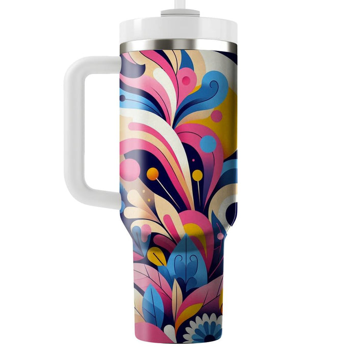  Floral Burst  Tumbler Cups