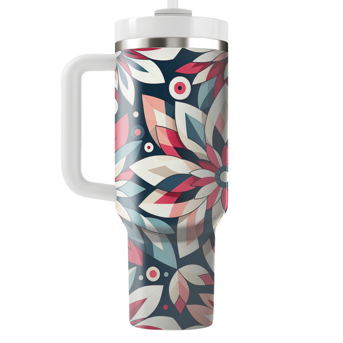 Artistic Geometric Petals Custom Tumblers