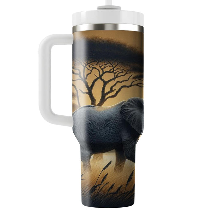 Wild Safari Elephant  Decorative Tumblers