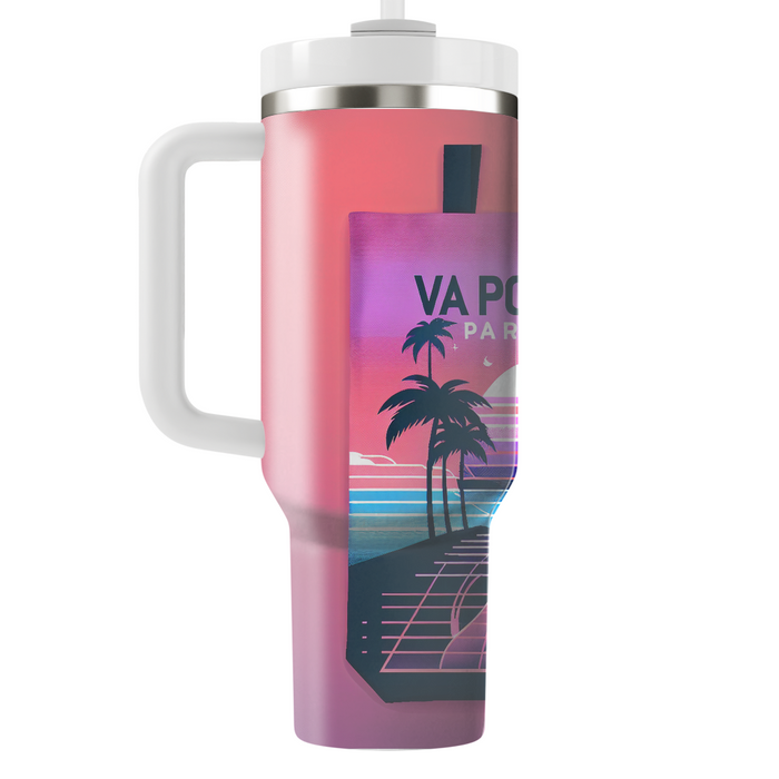 Vaporwave Paradise Tote Bag Custom Tumblers