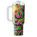 Funky Dots And Swirls  Tumblers With Lids