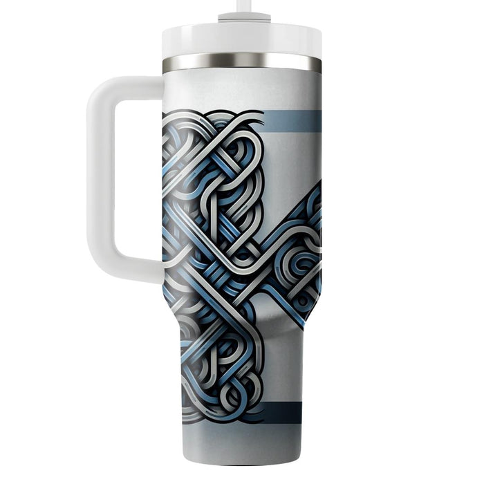 Artistic Linear Design  Personalized Tumblers