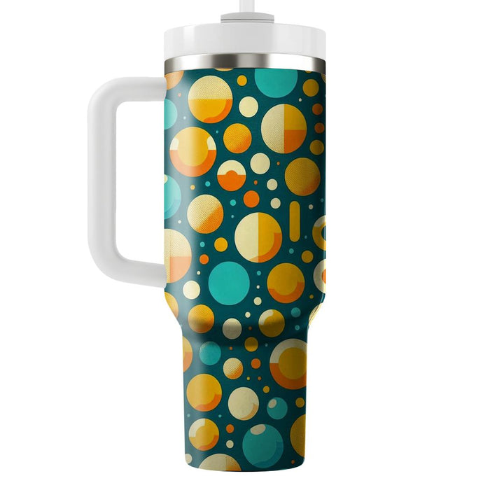 Retro Dotted Geometry  Insulated Tumblers