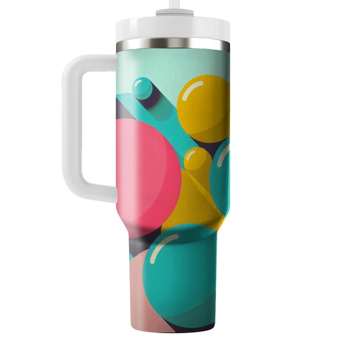 Retro Funky Circles  Tumblers With Lids