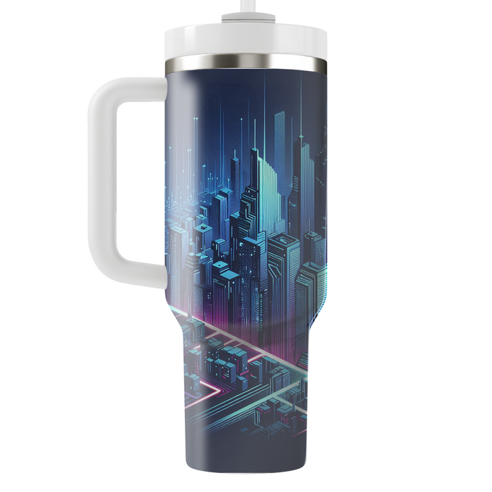 Futuristic Cityscape  Tumbler Cups