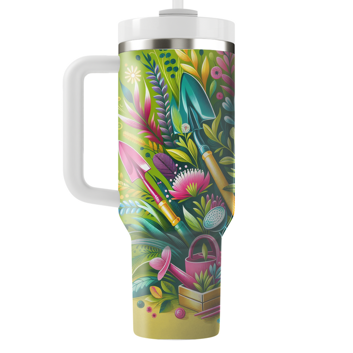 Radiant Growth - Gardening Day  Decorative Tumblers