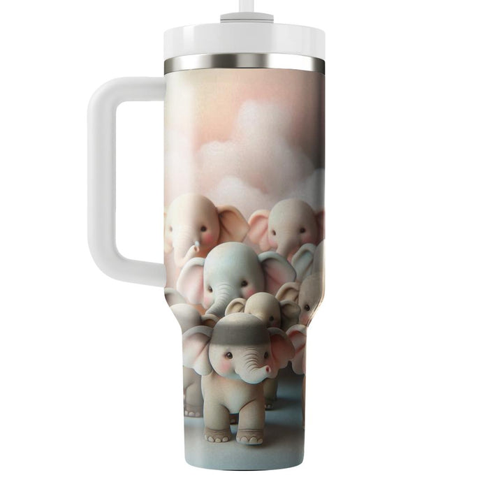 Sweet Baby Elephant Parade  Travel Tumblers