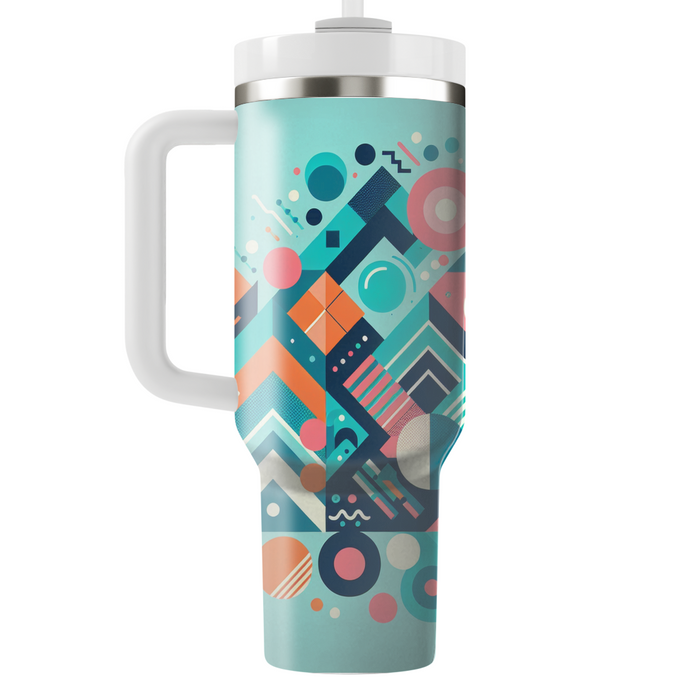 Funky Geometric Bliss Travel Tumblers