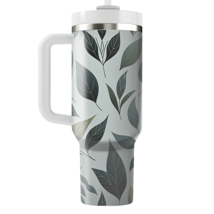 Abstract Leaf Impression Custom Tumblers