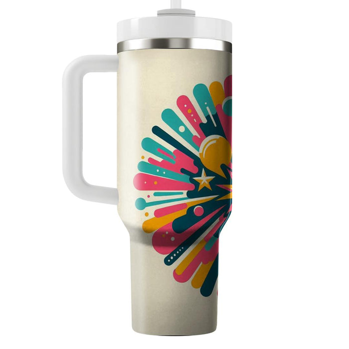 Vivid Starburst Splash  Tumbler Cups