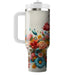 Whimsical Flower Garland  Insulated Tumblers