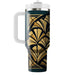 Geometric Art Deco Fan  Decorative Tumblers