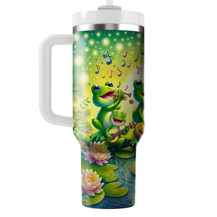 Whimsical Frog Symphony  Custom Tumblers