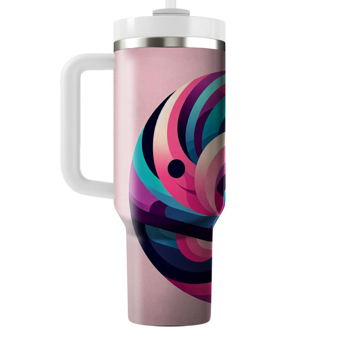 Geometric Abstract Swirl  Insulated Tumblers