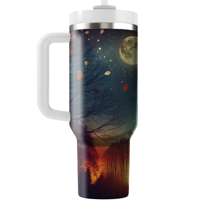 Autumn Moonlight Bliss  Insulated Tumblers