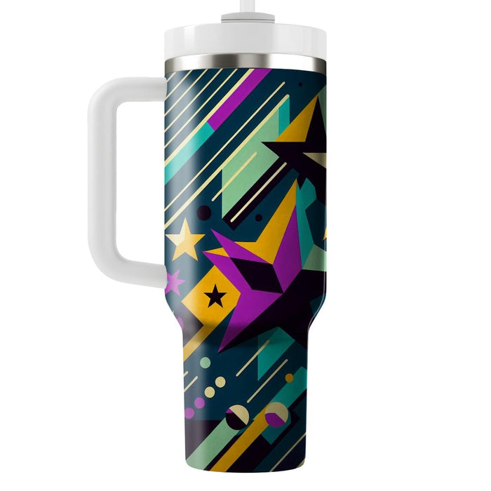 Geometric Retro Stars  Tumblers For Gifts