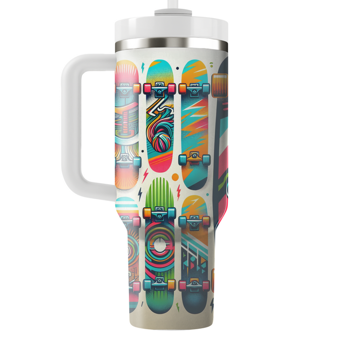 Retro Skateboard Culture Insulated Tumblers