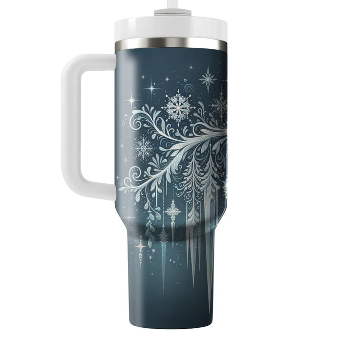 Winter Icicle Fantasy  Decorative Tumblers