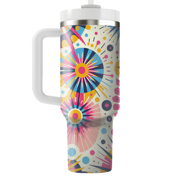 Geometric Circle Burst  Insulated Tumblers