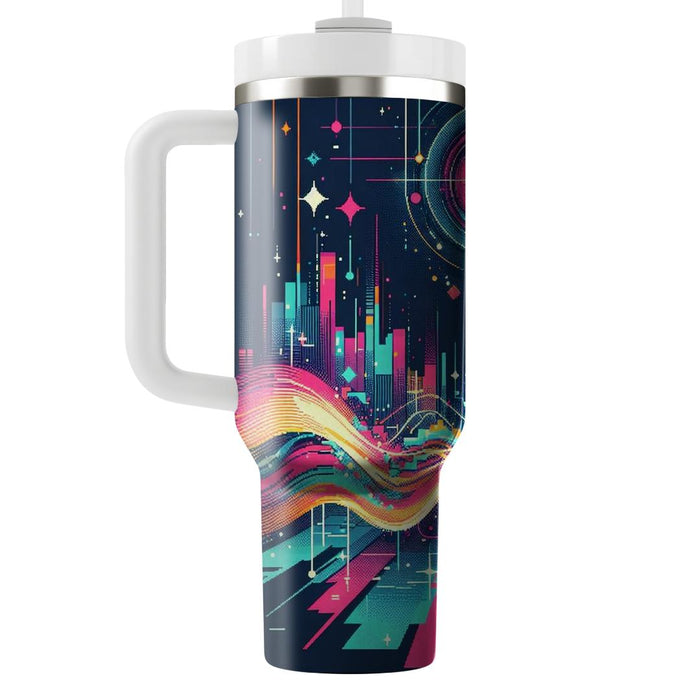 Retro Glitch Art  Custom Tumblers