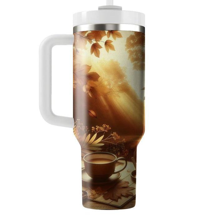 Autumn Leaves Serenity  Tumblers With Lids