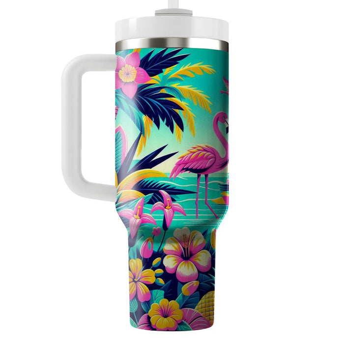 Tropical Retro Vibes  Custom Tumblers