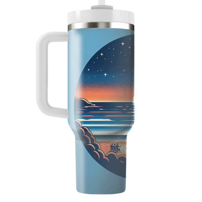 Summer Beach Bonfire  Personalized Tumblers