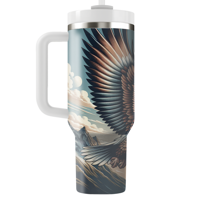 Majestic Eagle Flight  Tumblers With Lids