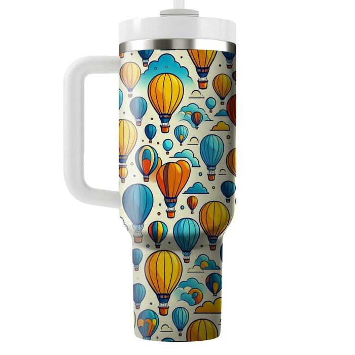 Whimsical Hot Air Balloon  Personalized Tumblers