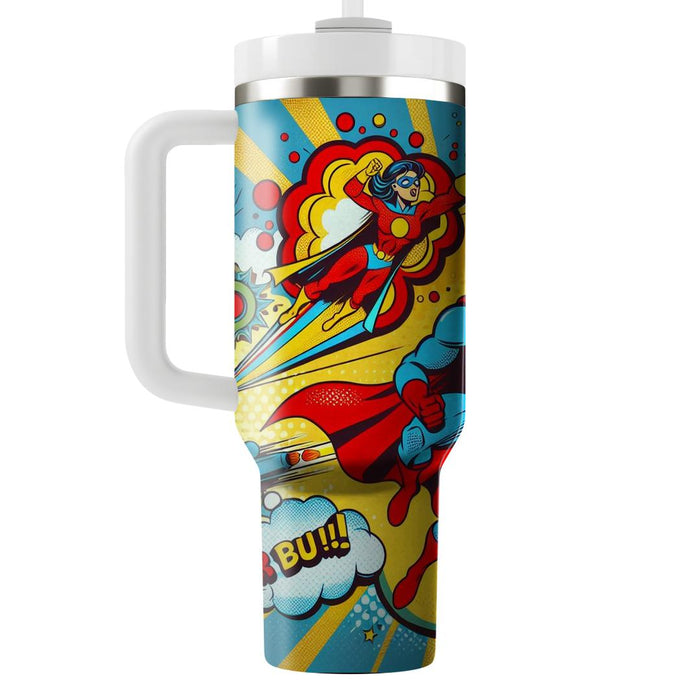 Vintage 80s Comic  Travel Tumblers