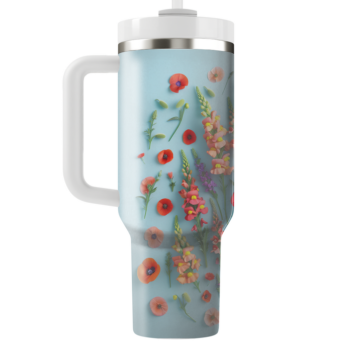 Whimsical Flower Dance  Travel Tumblers