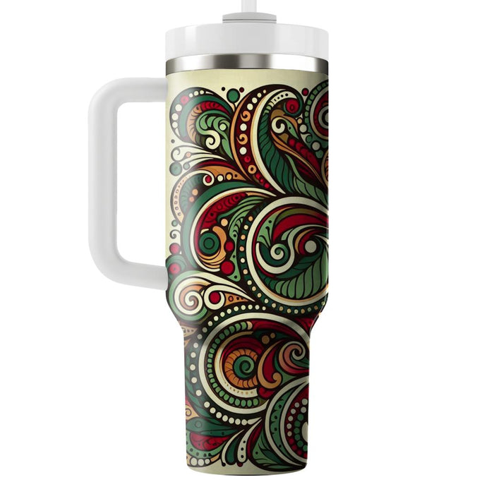 Retro Paisley Patterns  Tumbler Cups