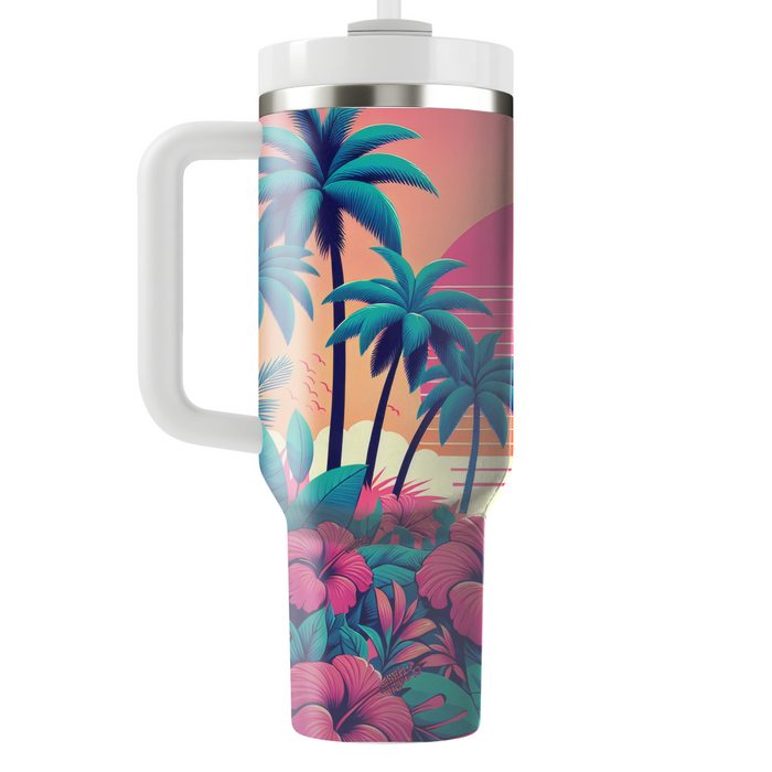 Tropical Paradise Vibes Travel Tumblers