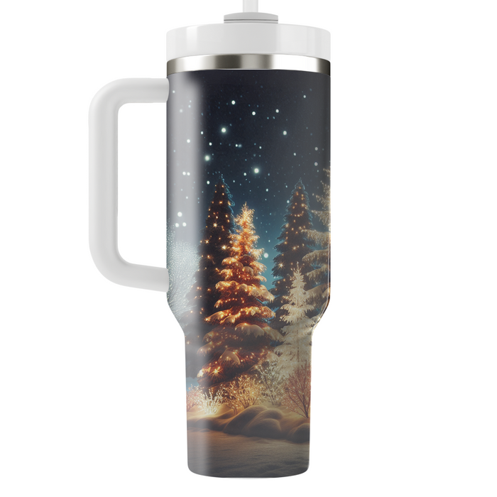 Winter Twinkling Lights  Personalized Tumblers