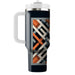 Geometric Crisscross Pattern  Personalized Tumblers