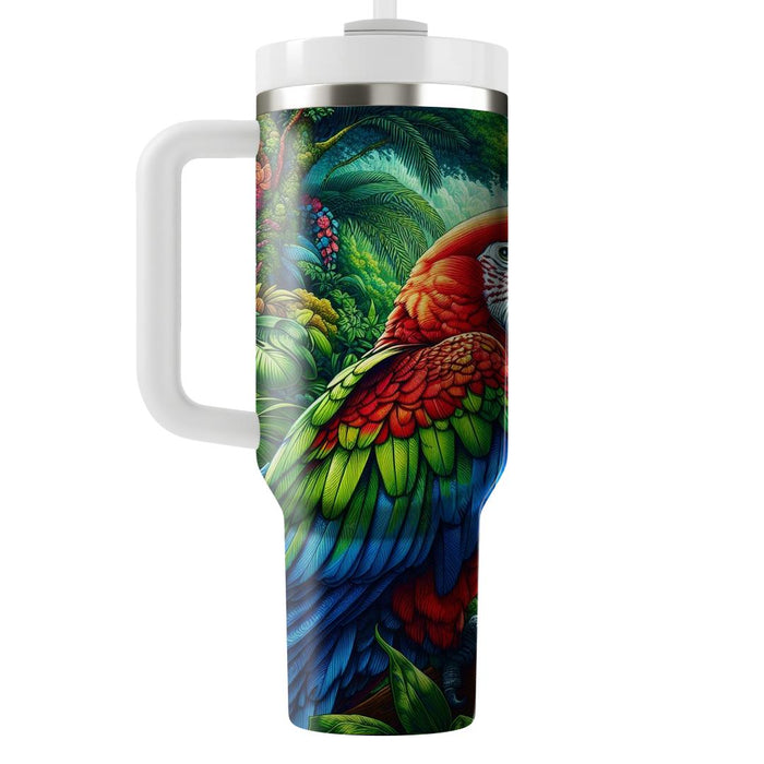 Tropical Parrot Palette  Decorative Tumblers