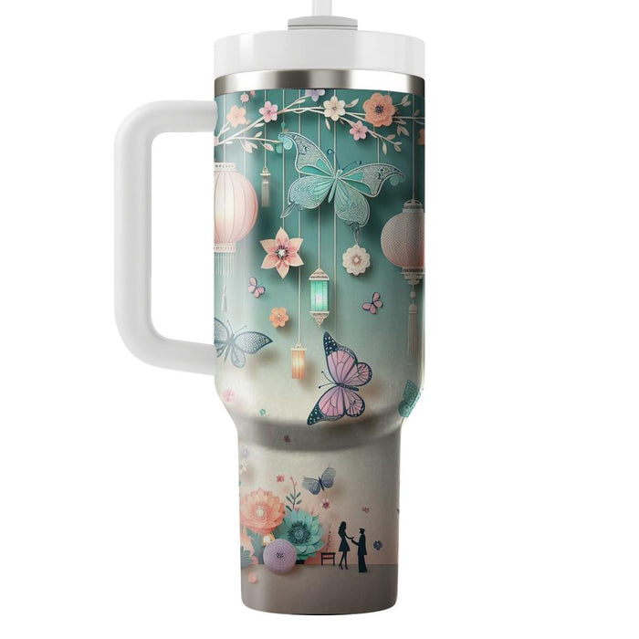 Whimsical Lights - A Spring Festival  Tumblers With Lids