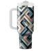 Geometric Diamond Layer  Decorative Tumblers