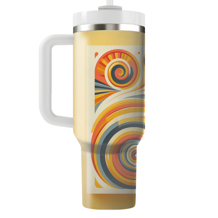 Bold Spiral Sunshine  Tumbler Cups