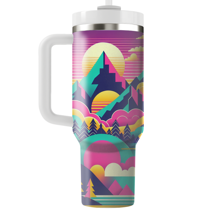 Vivid Retro Adventure  Tumbler Cups