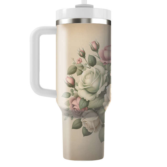 Vintage Rose Reverie  Custom Tumblers