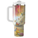 Radiant Butterfly Meadow  Tumblers With Lids