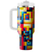 Bold Checkerboard Blast  Tumbler Cups