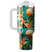 Tropical Foliage Geometry  Travel Tumblers